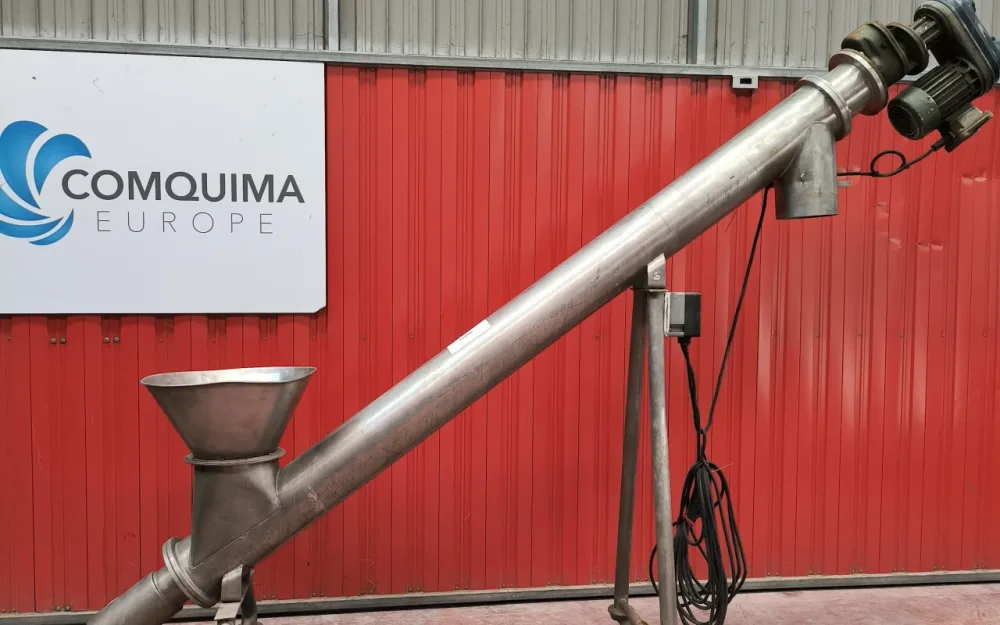 INCLINED STAINLESS STEEL ATEX SCREW CONVEYOR