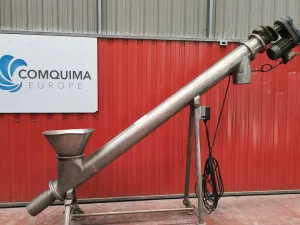 INCLINED STAINLESS STEEL ATEX SCREW CONVEYOR