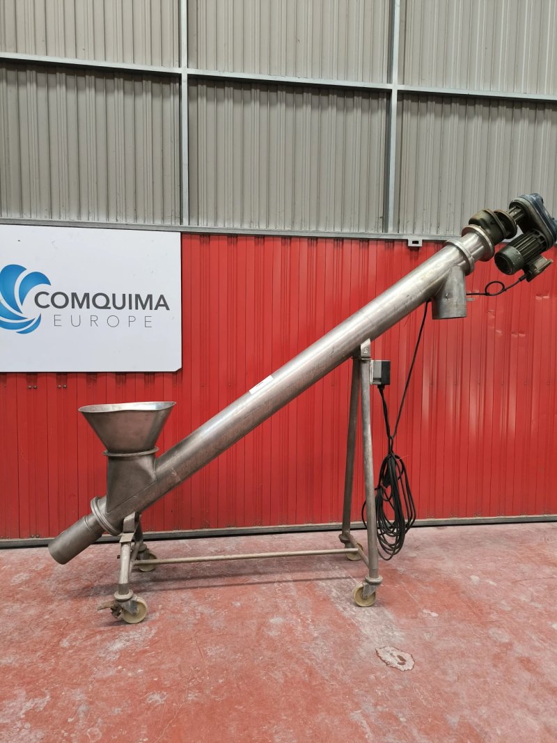 INCLINED STAINLESS STEEL ATEX SCREW CONVEYOR