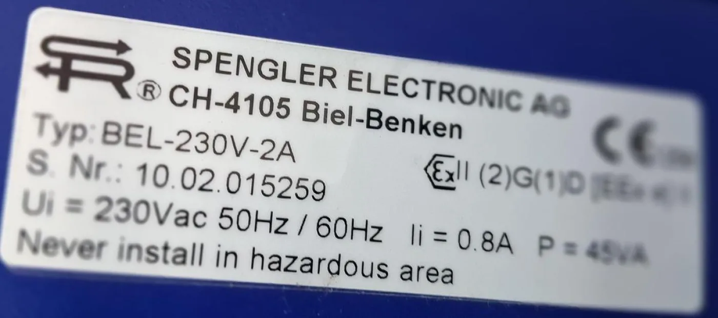 Spengler Electronic AG Filtereinheit Typ BEL-230V-2A - 6
