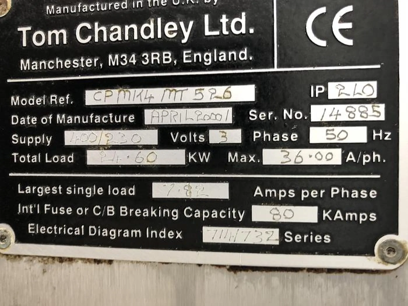 Chandley ovens 10 Tray, 5 Deck Oven, low crown, MK4M controls - 1