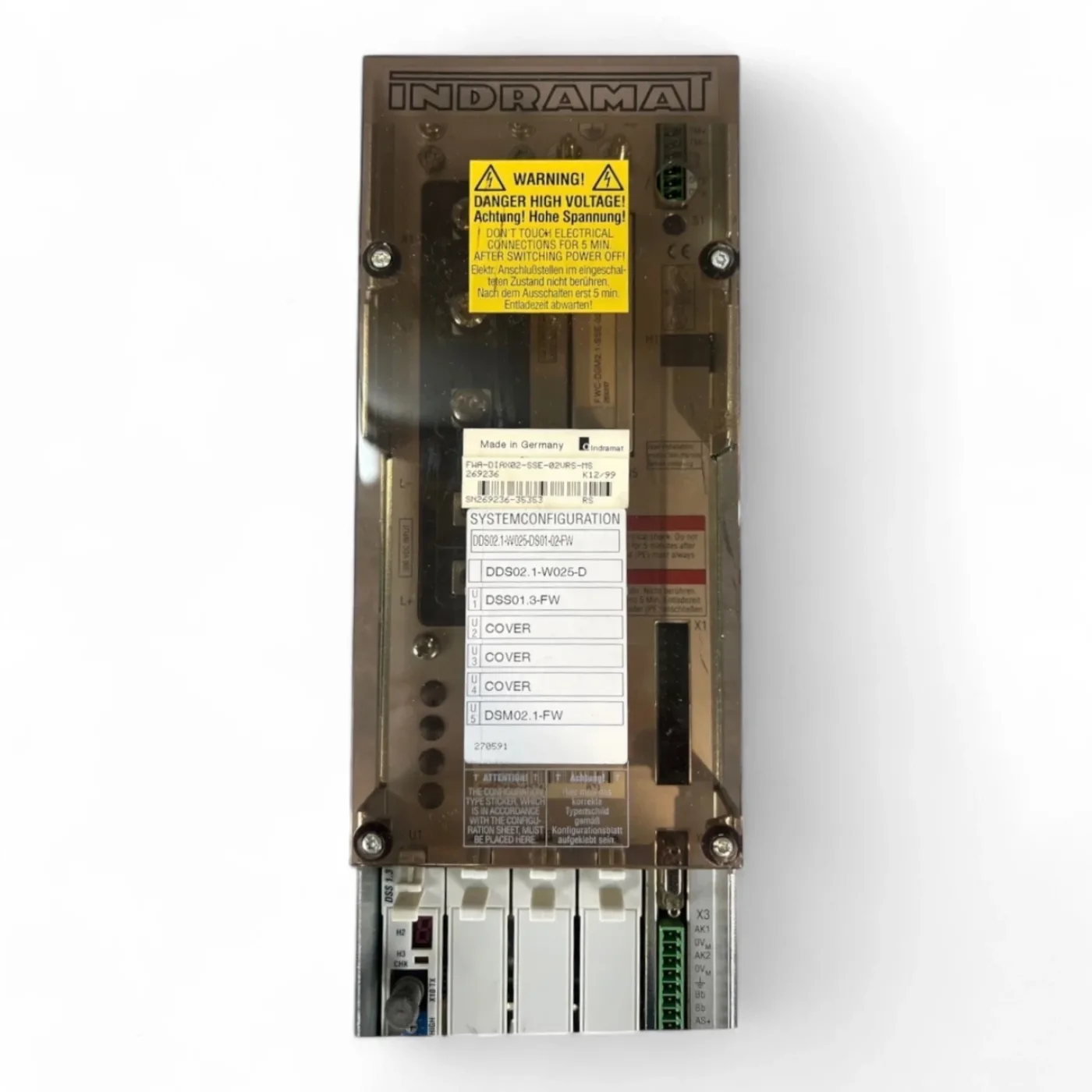 INDRAMAT Bosch Rexroth DDS02.1-W025-D DSS01 3FW DSM02.1-FW - 5