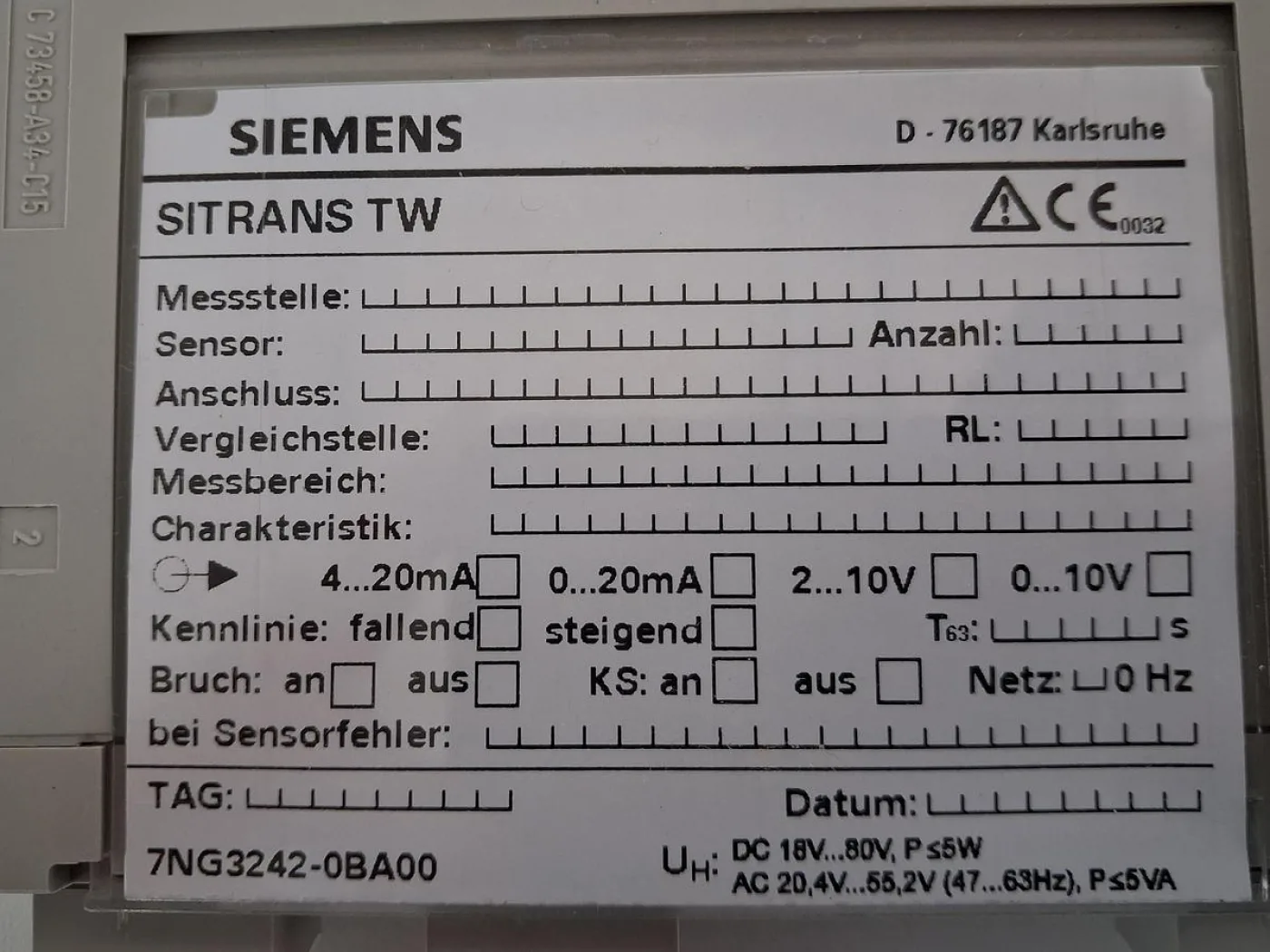 Siemens SITRANS TW 7NG3242-0BA00 Temperaturmessumformer - 4
