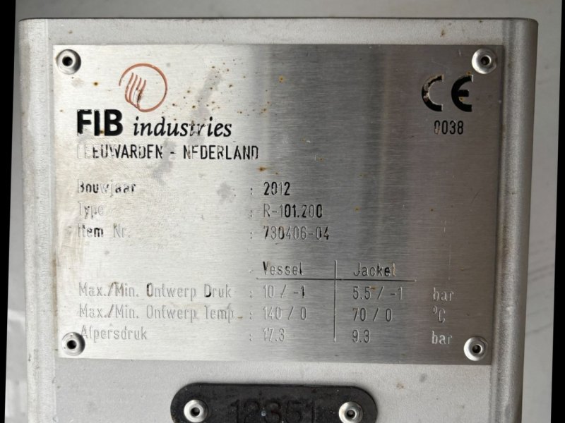 FIB 9500 l (2-stage stirrer) - Stainless Steel Reactor