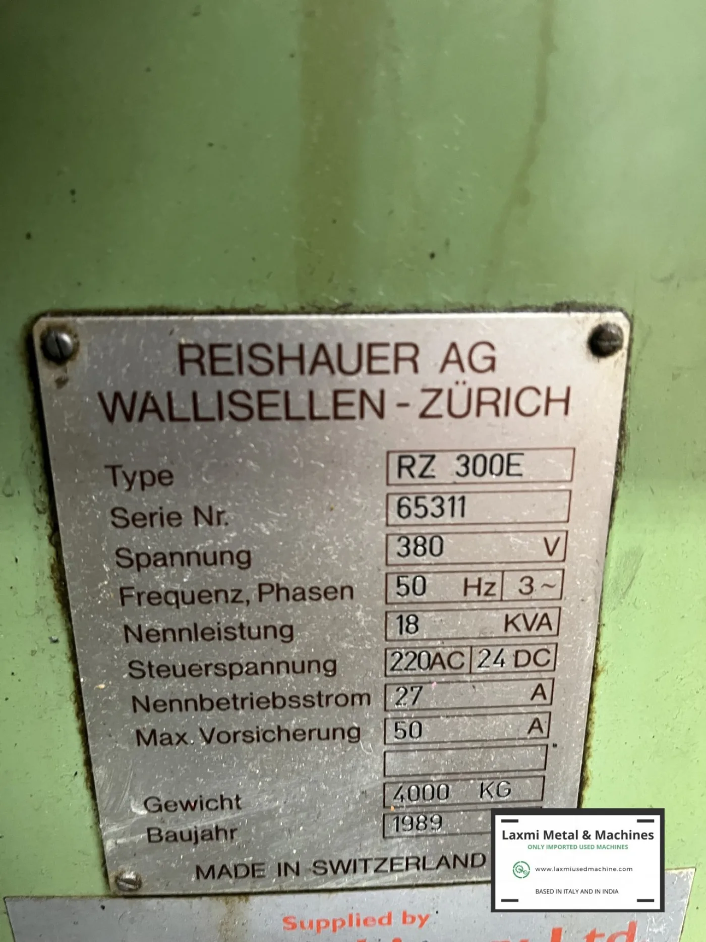 AUTOMATIC GEAR GRINDER, REISHAUER - RZ 300E - Laxmi Metal & Machines, Rohtak - 4