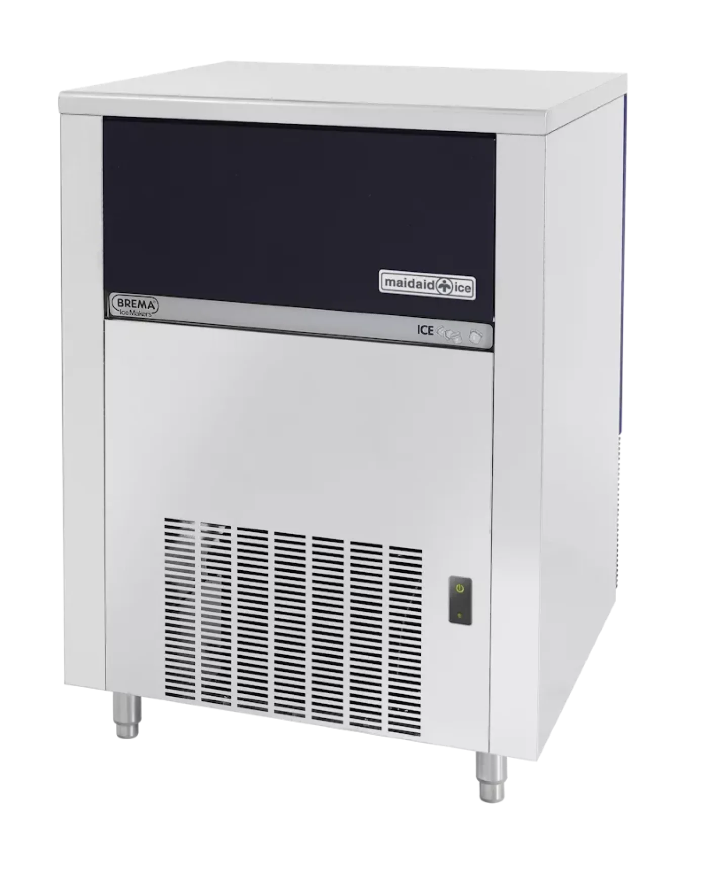 Maidaid M155-65 HC DP Ice Cube Maker with Drain Pump and 65kg Bin - islandcatering - 1