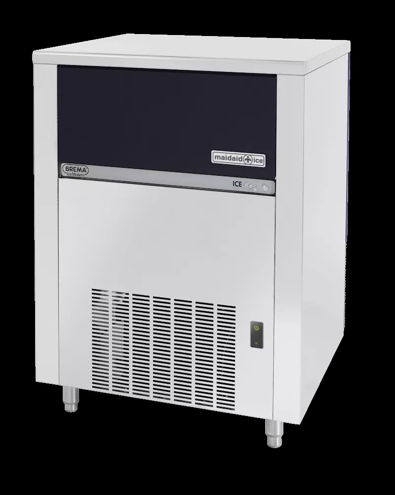 Maidaid M155-65 HC DP Ice Cube Maker with Drain Pump and 65kg Bin - islandcatering