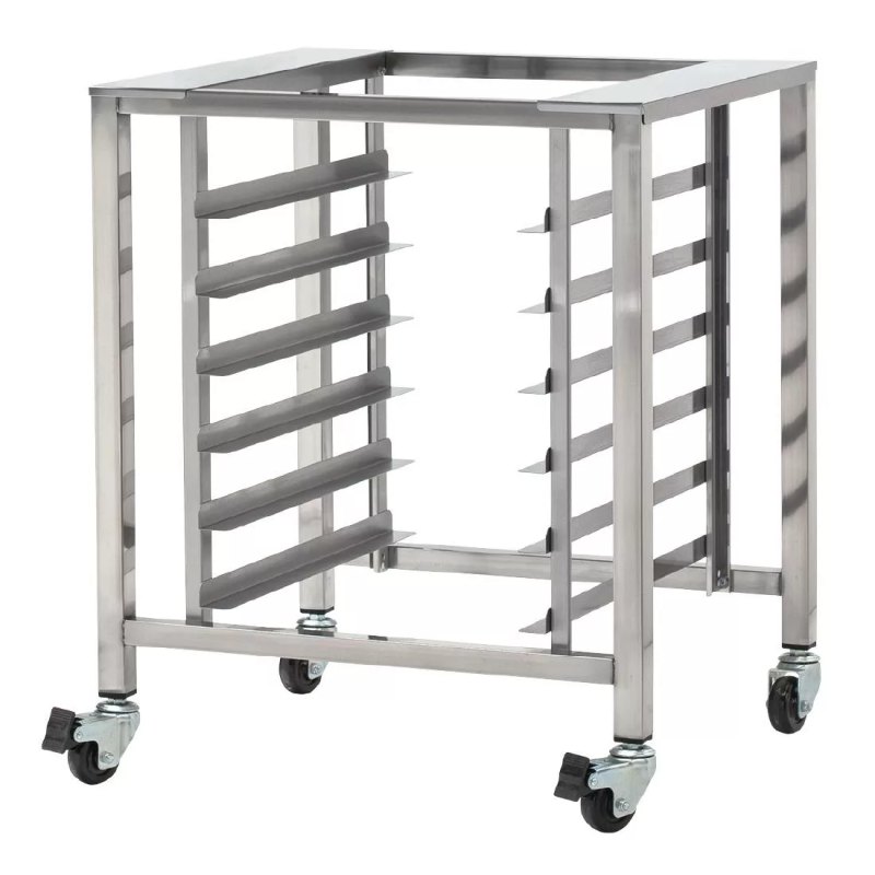 TurboFan Stainless Steel Stand with Castors and Swivel Lock SK32 - islandcatering