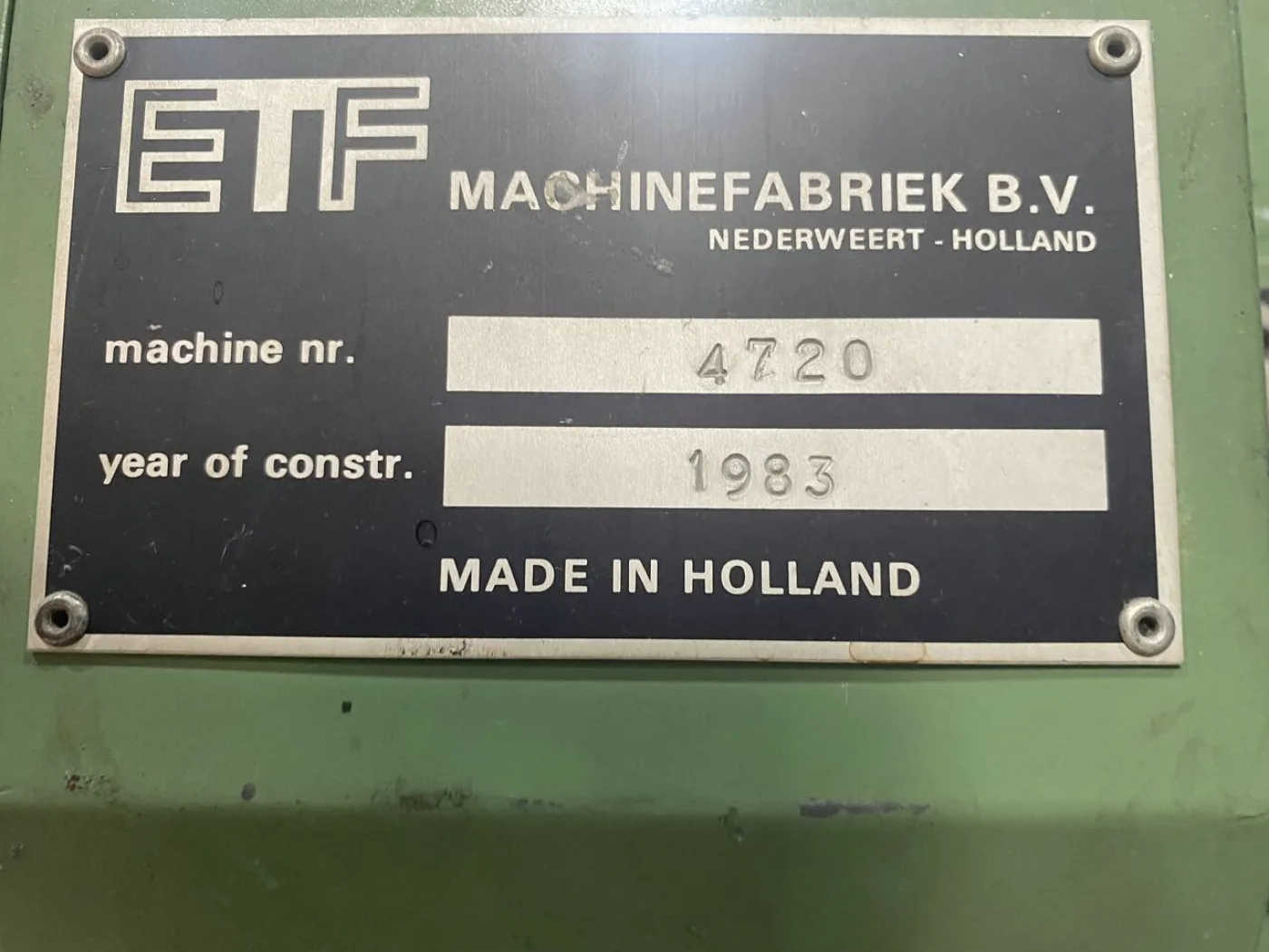 ETF - Fabric doubling machine - 2