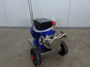 PUMP – ELECTRIC PUMP IN STAINLESS STEEL WITH FOOD NEOPRENE IMPELLER MOD. EURO 40 1 SPEED THREE PHASE 380 VOLT NEW MACHINE