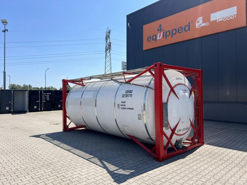 25.000L Tankcontainer, 1 comp., IMO-1, ISO 22T6 T11, 2,5Y + CSC-inspection till 12/27