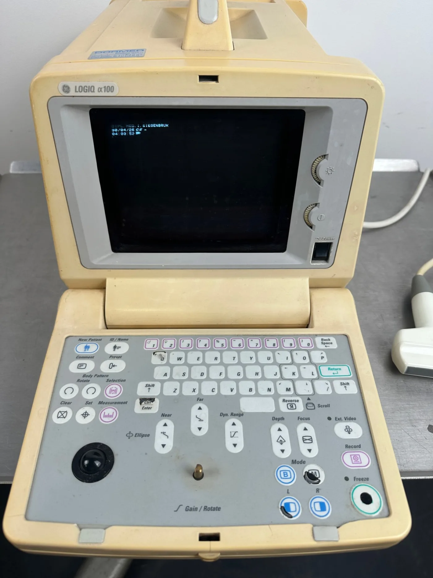 GE Logiq Alpha 100 Ultraschallgerät mobil Linearsonde L76 - 3