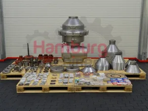 Incomplete Cream Separator Alfa Laval MRPX 214-74T with bowl and spare parts