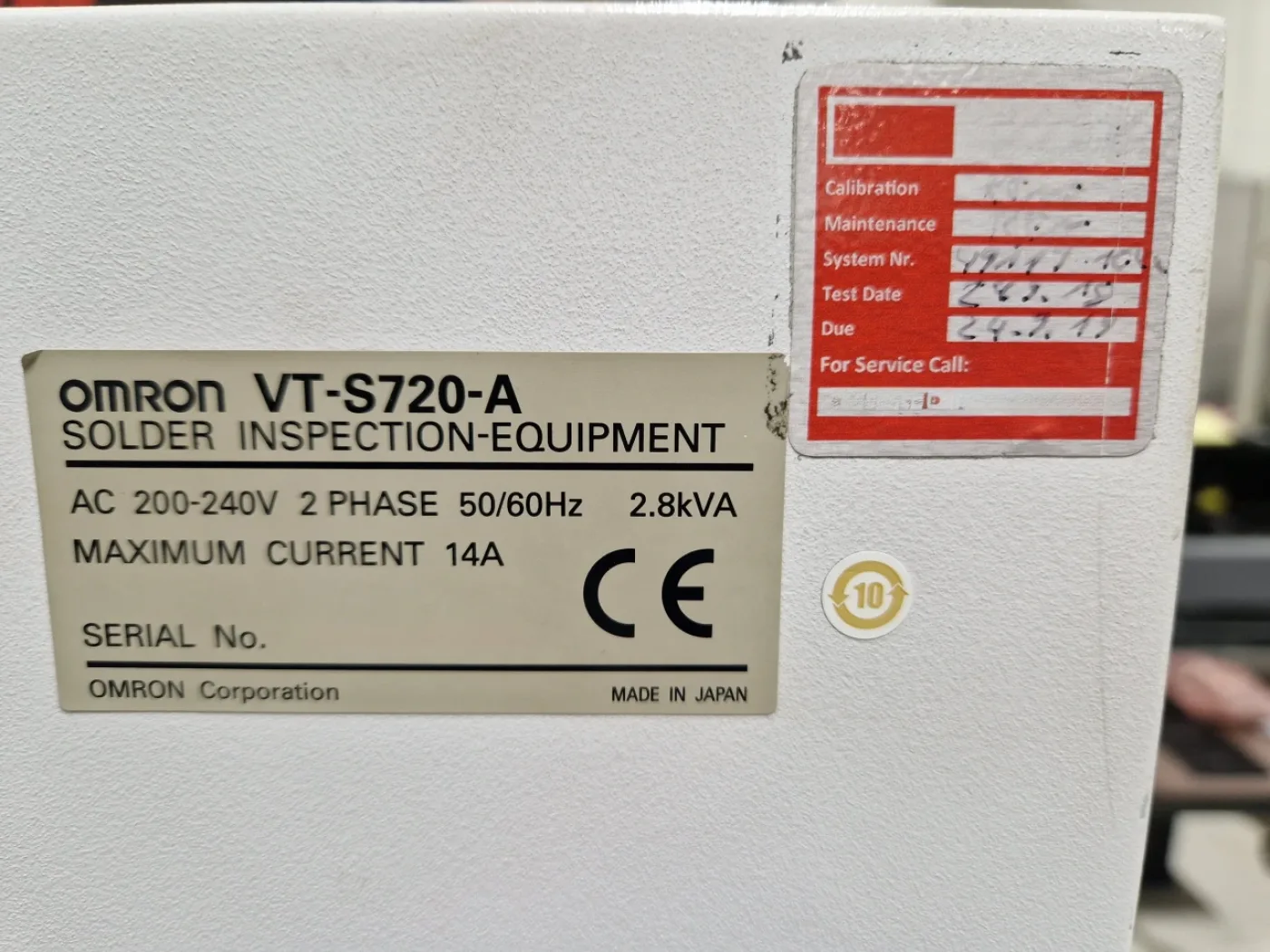 Omron VT-S720-A, AOI, vintage 2013 - 4