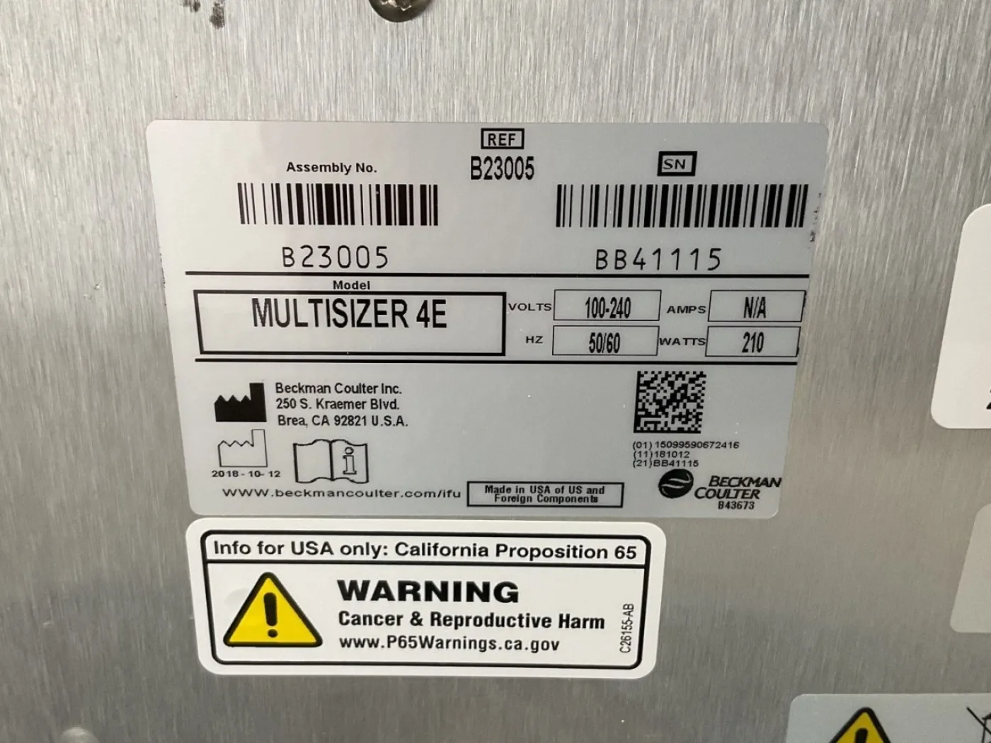 Beckman Coulter Multisizer 4e - Quality control - 3