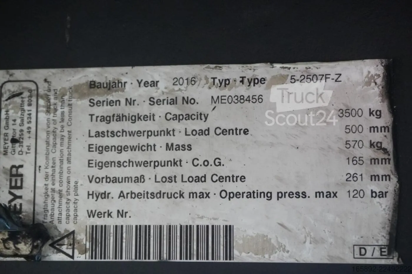 Meyer 5-2507F-Z Breite 1200 mm - 5