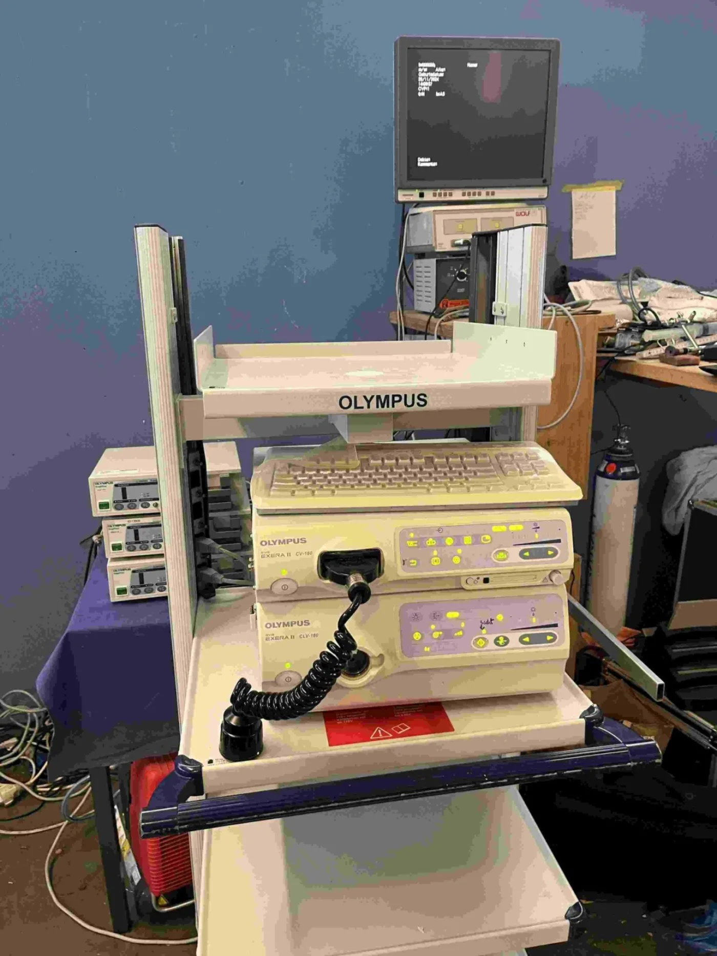 CV-180 mit/with CLV-180 incl. monitor + trolley (Gebraucht, sehr gut) - 5