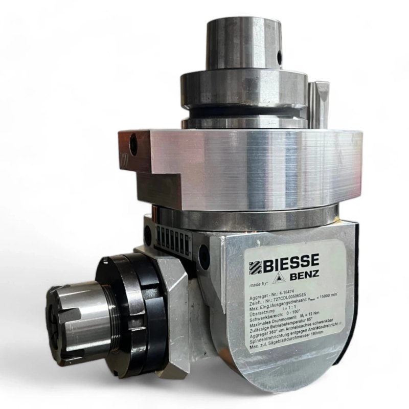 BIESSE BENZ Adapteraggregat Fräser Säge schrägstellbar Wechselaggregat 727CDL00506SE5