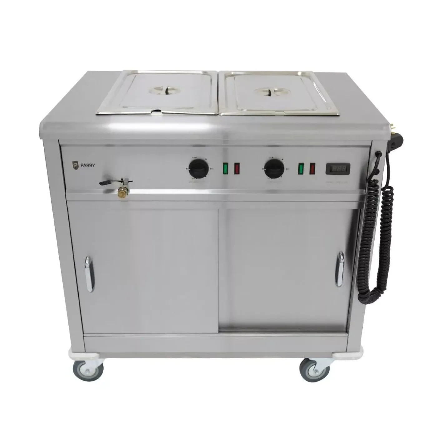 Parry Mobile Servery with Bain Marie Top MSB9 - islandcatering - 5