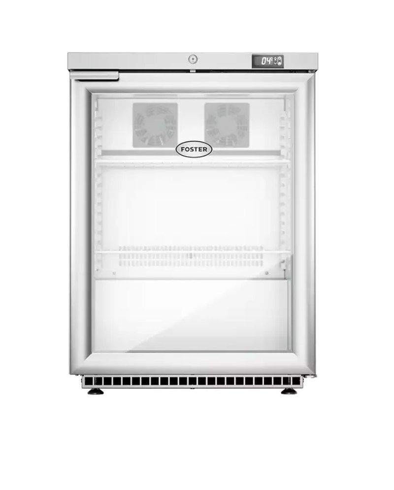 Foster HR150G/13-174 Single Glass Door Undercounter Cabinet Display Refrigerator 150 Litres - islandcatering