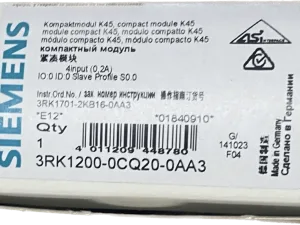 Siemens AS-i Kompaktmodul K45 3RK1200-0CQ20-0AA3