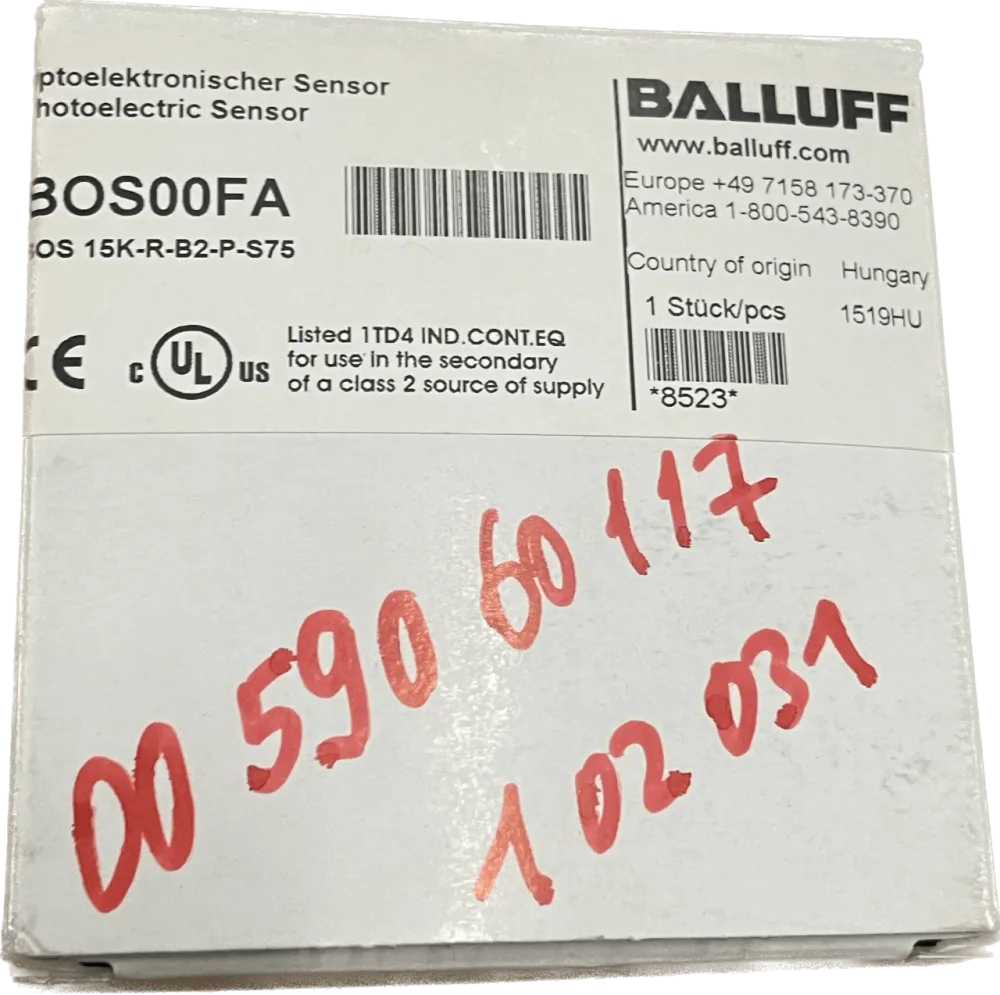 BALLUFF Reflextionslichtschranke BOS 15K-B2-P-S75