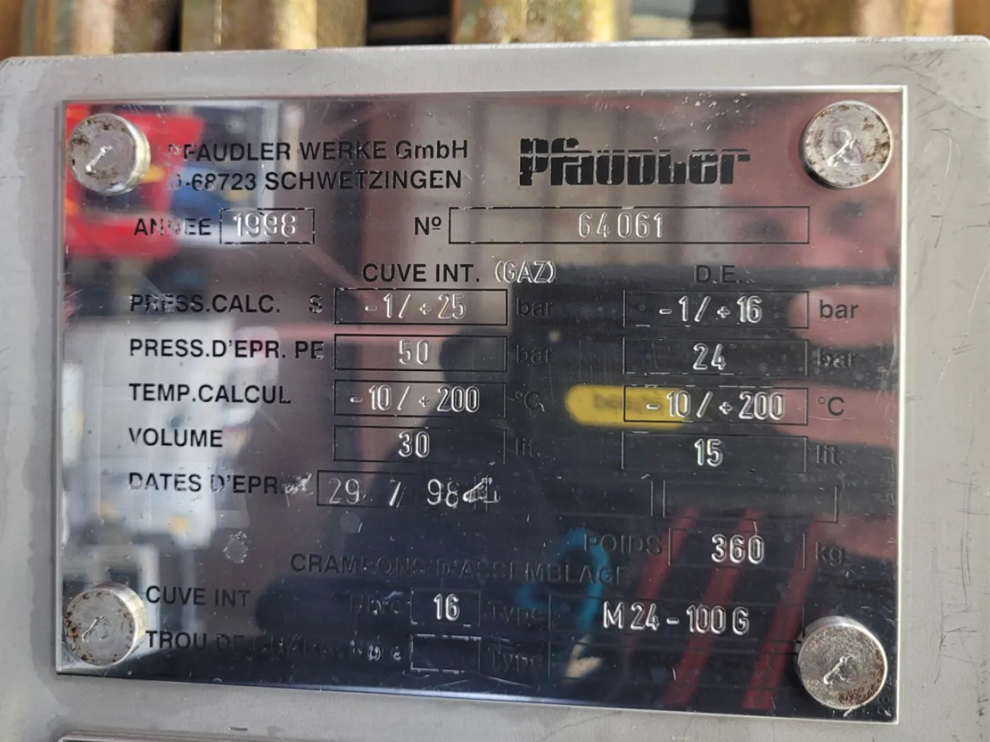 Pfaudler-werke L 25 - Glass-lined Reactor - 6