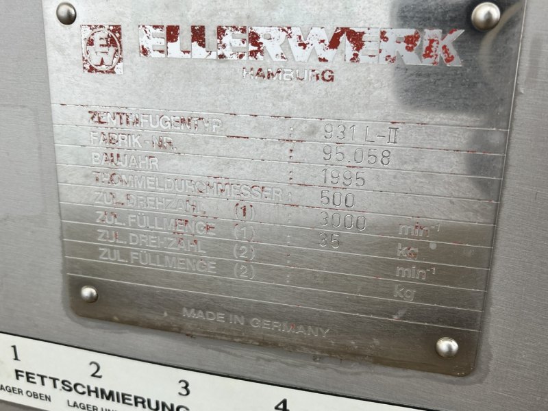 Ellerwerk 931L-ll (Ex) - Arbeitskorb centrifuge