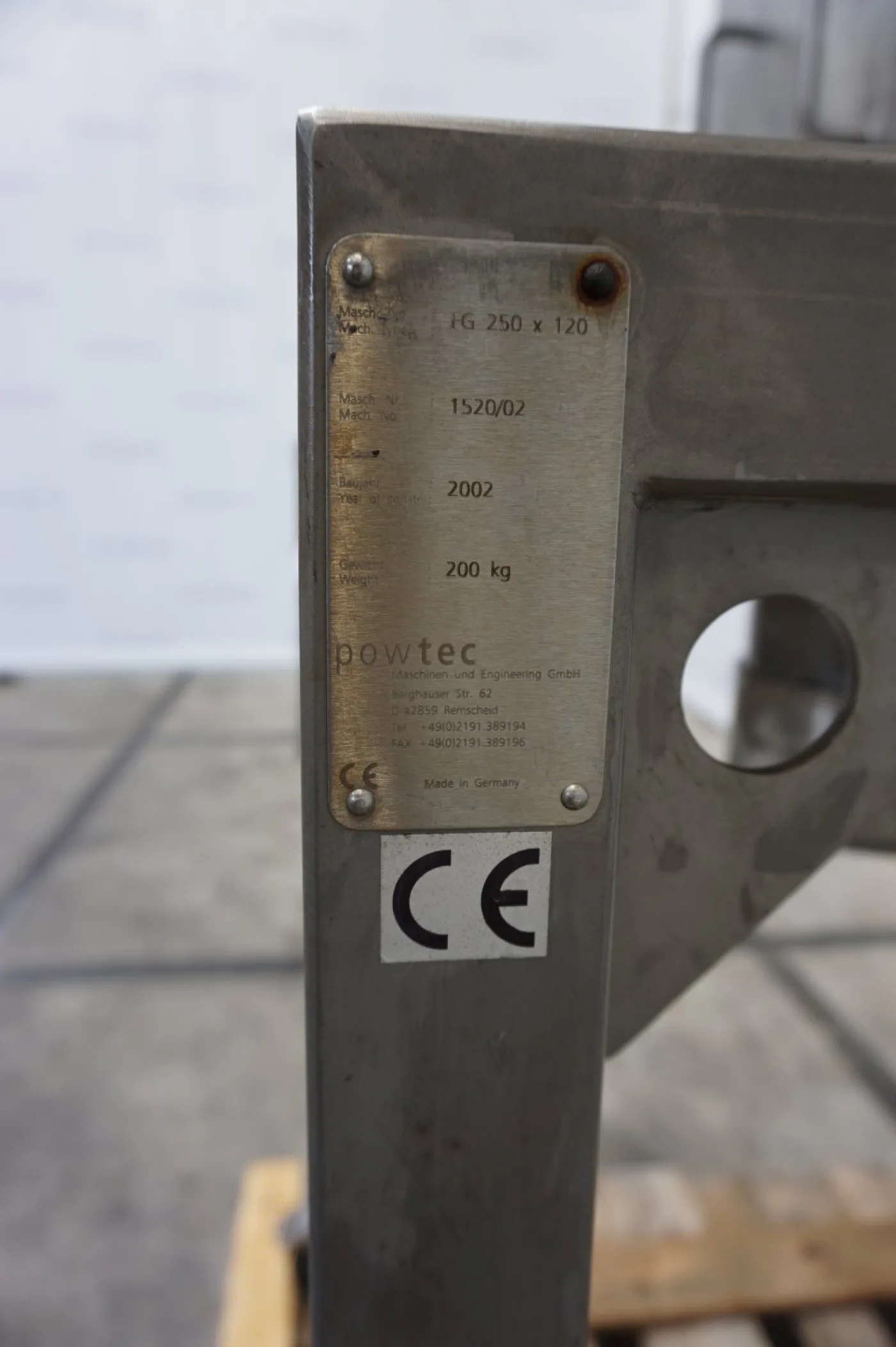 Powtec FG 250 x 120 - Sieve granulator - 2