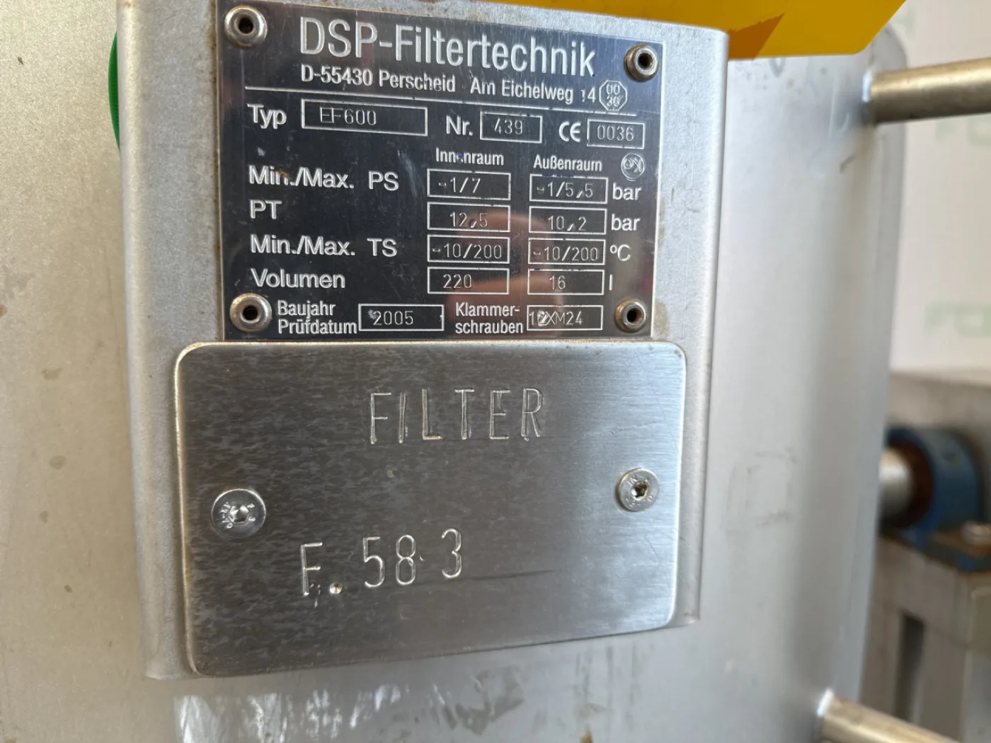 DSP EF 600 — 0,29 m² - Nutsche filter - 3