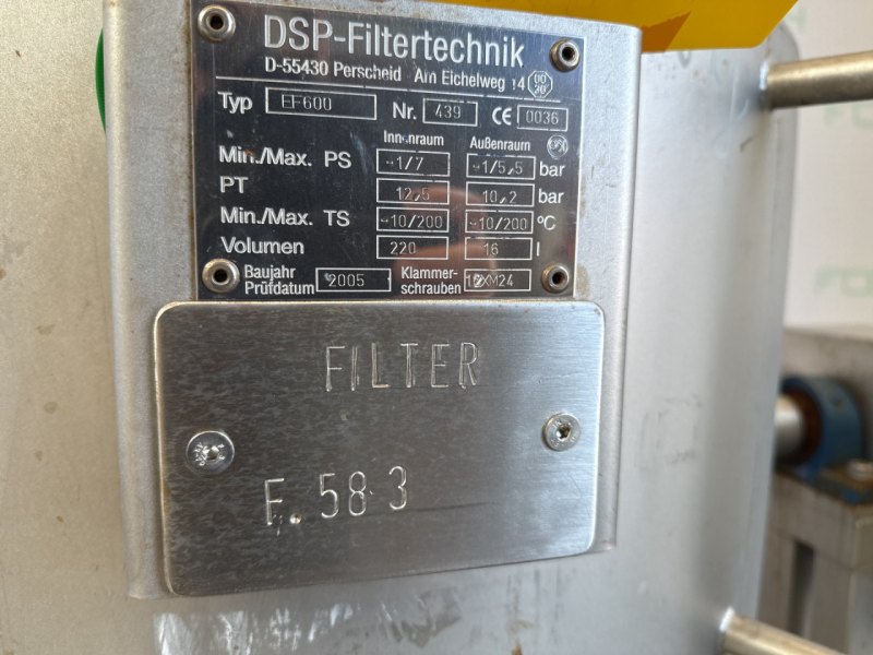 DSP EF 600 — 0,29 m² - Nutsche filter