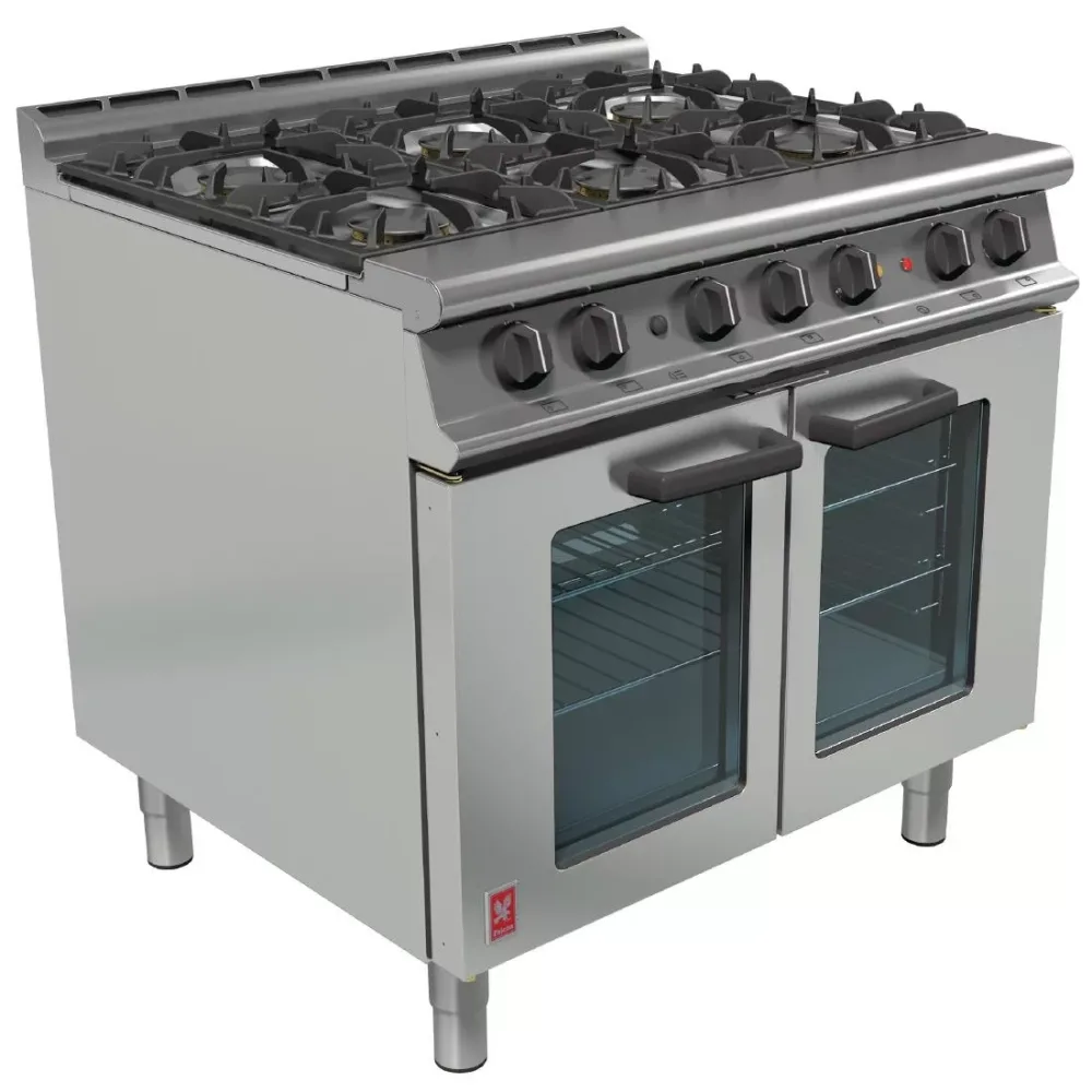 Falcon Dominator Plus 6 Burner Dual Fuel Oven Range G3101 OTC LPG - islandcatering