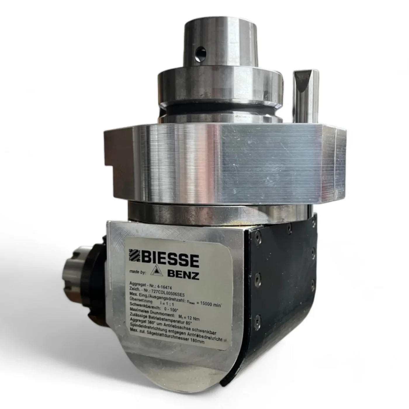 BIESSE BENZ Adapteraggregat Fräser Säge schrägstellbar Wechselaggregat 727CDL00506SE5 - 7