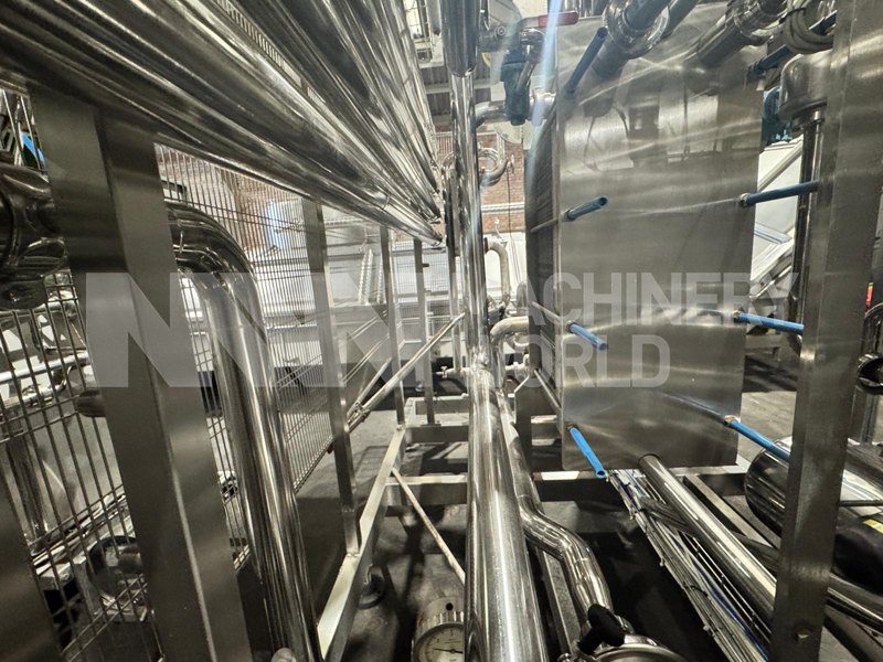 10,000 LPH Cheese Milk Skid Mounted Pasteuriser Plant for Cheese Production (Year 2008)