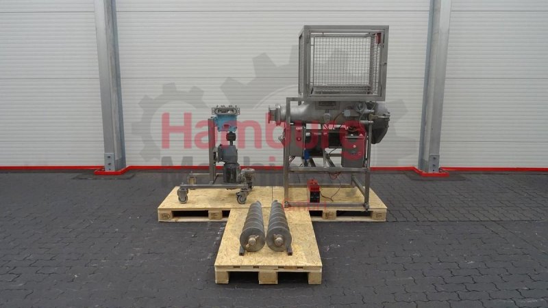 Aluminium through with augers and outfeed lobe pump, Benhil / Waukesha 034
