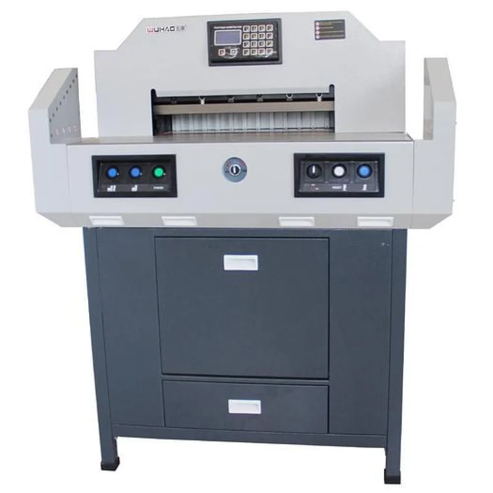 Máquina Eléctrica de Corte de Papel con Control Programable y Empuje Automático JDS 520H
