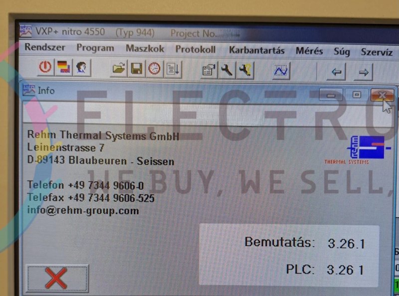 REHM VXP+ 4550 Typ 944, vintage 2017, reflow oven