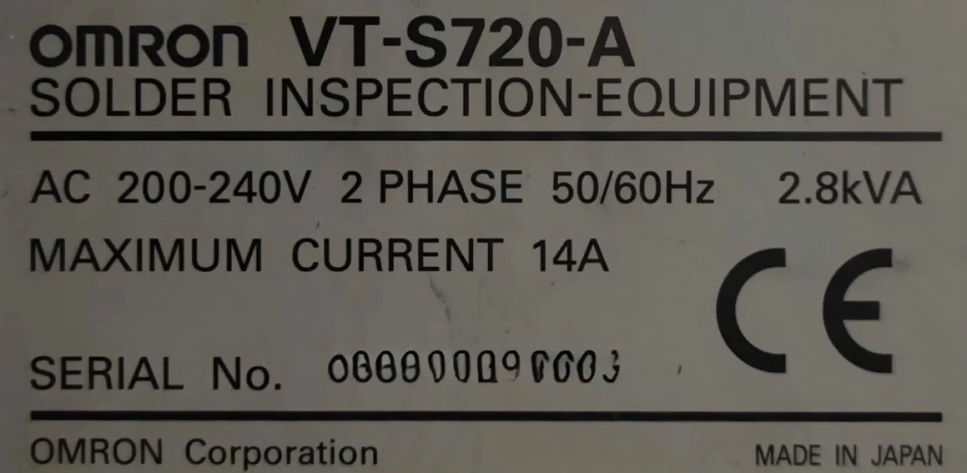 OMRON VT-S720-A, AOI, vintage 2012 - 3