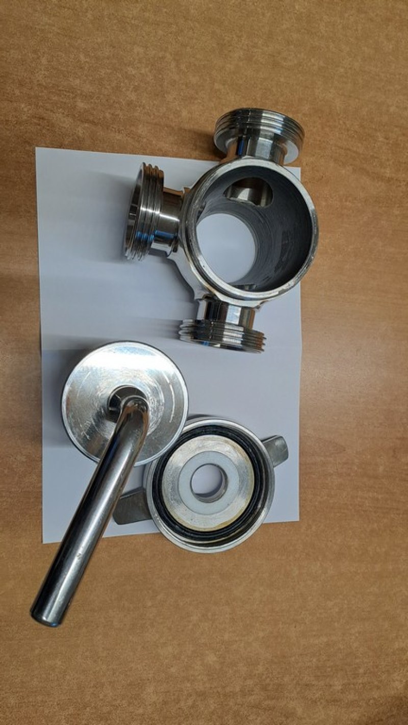 REMOVABLE THREE-WAY STAINLESS STEEL MALE TAP/PORT, SECOND HAND EQUIPMENT