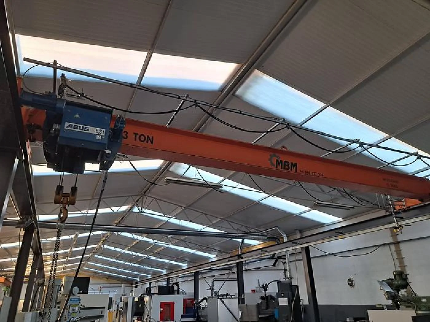 Ponte rolante ABUS de 6,3 ton com 10 metros - 1