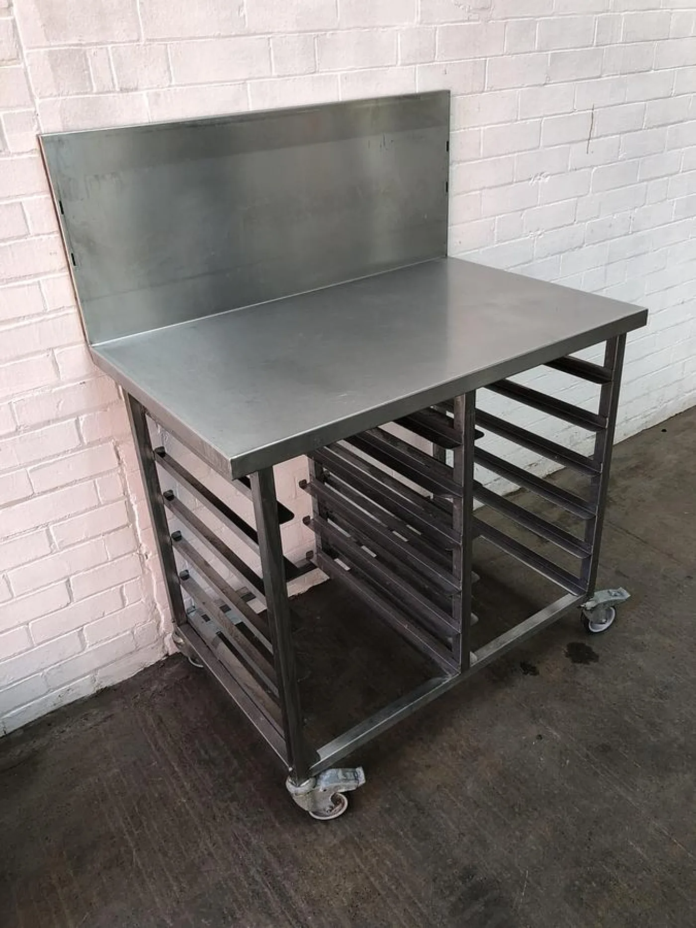Stainless Steel Racked out Bakery Table 100cm x 60xm - 2
