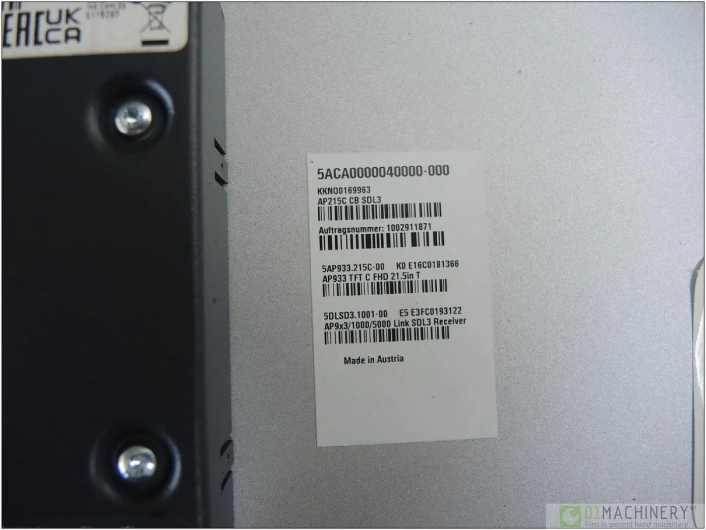 2020 B&R 5AP933.215C-00 AI2705 - 7