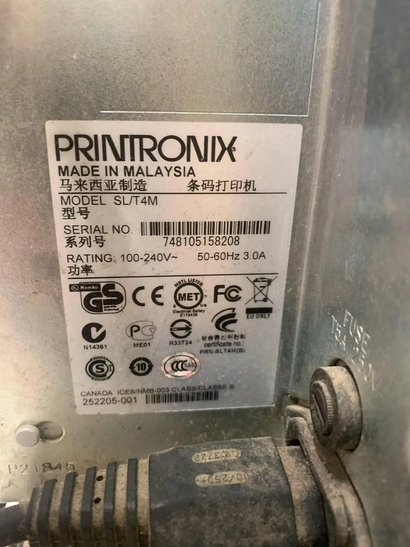 PRINTONIX SL/T4M AL0892 - 5