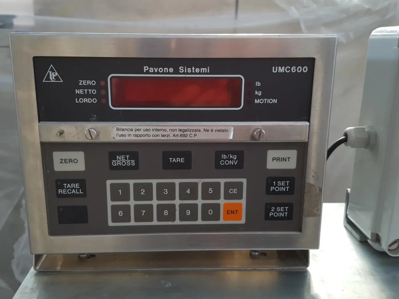 BILANCIA DI LINEA – PAVONE MOD. UMC600 - 5