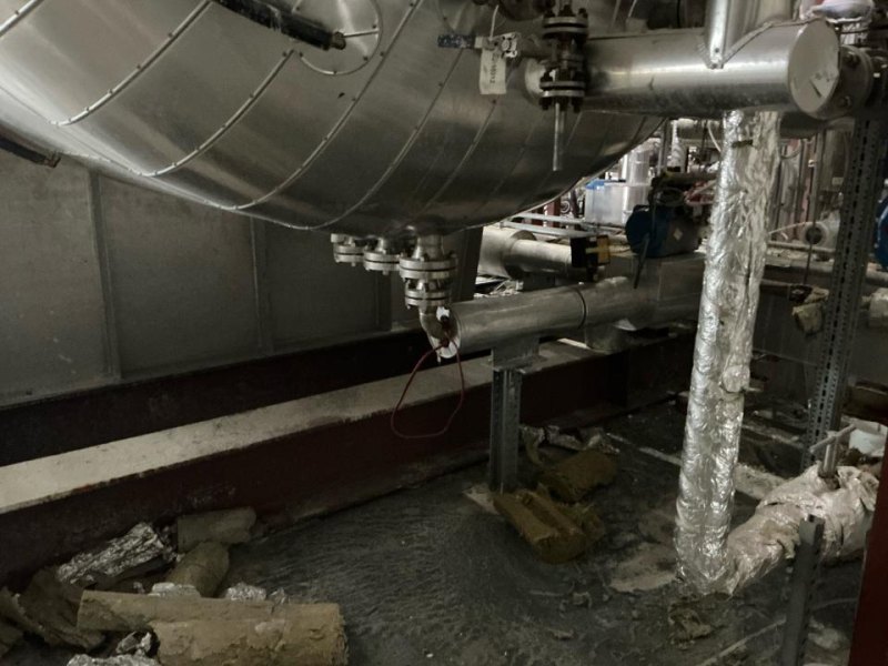 FIB Process fluid/ water mixing vessel