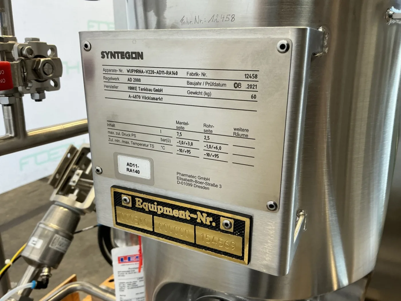 Pharmatec GmbH 6 Ltr mobile pharma reactor - NEW. - Bioreactor - 4