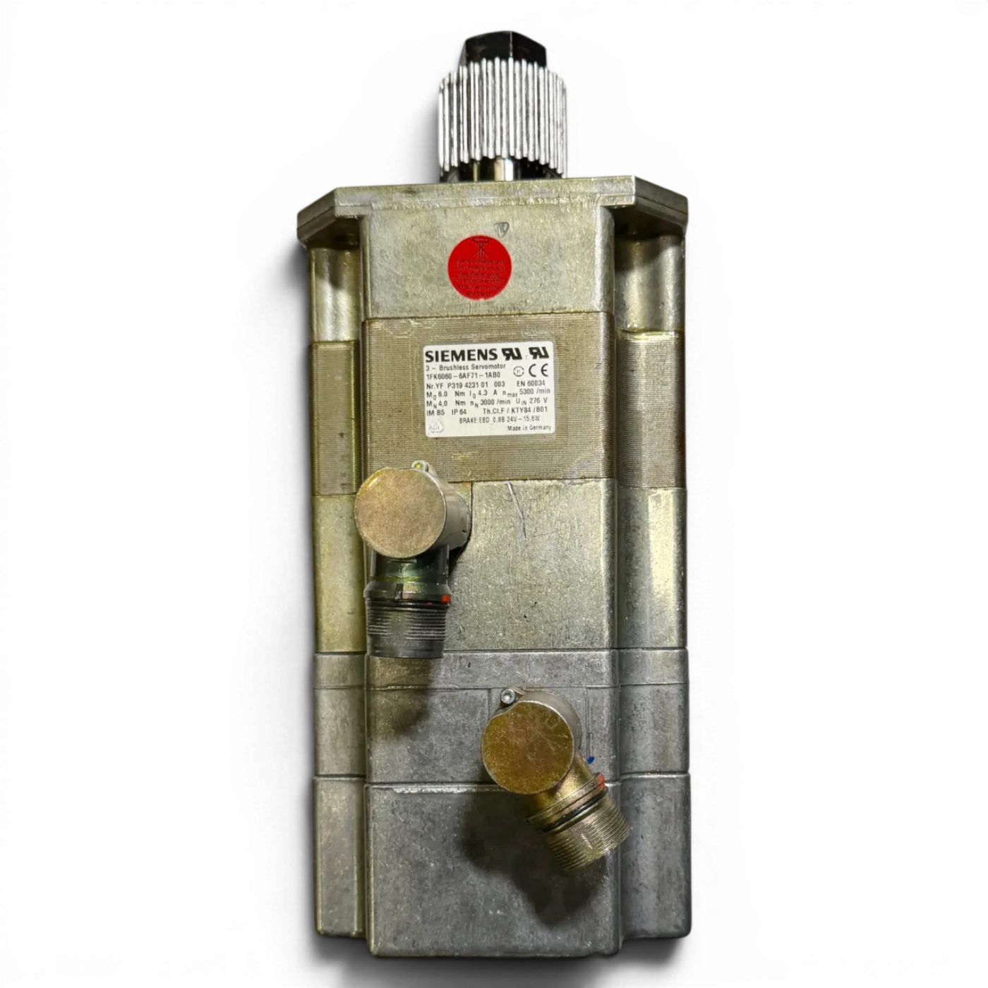 Siemens 1FK6060-6AF71-1AB0 Brushless Servomotor Art.-Nr. YF P319 4231 01 003 z.B. IMA 410 - 3