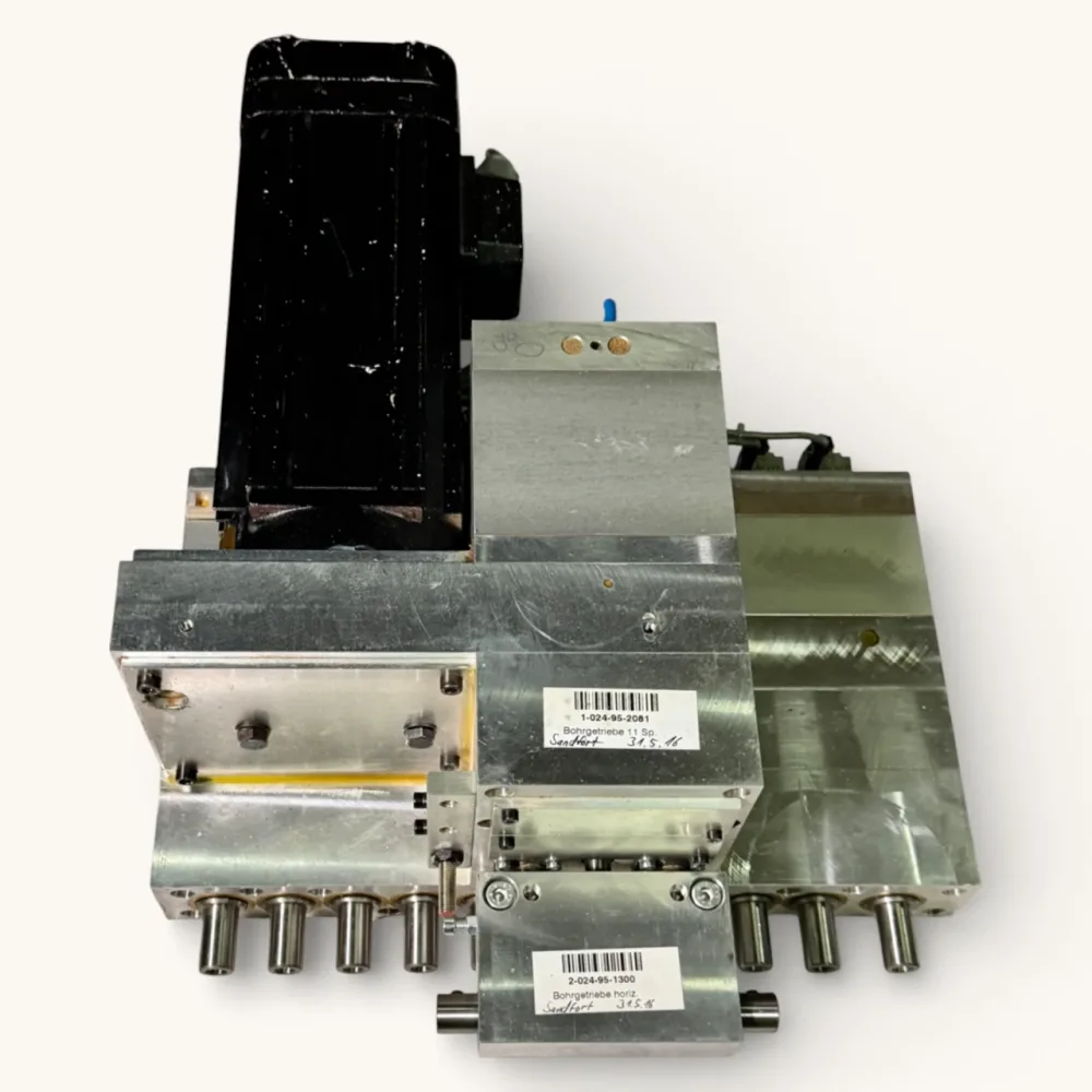 HOMAG Bohrgetriebe Motor Bohraggregat BAZ BOF 11 + 1 + 1 spindelig Art.-Nr. 1-024-95-2081 / Art.-Nr. 2-024-95-1330 – WEEKE BP 155