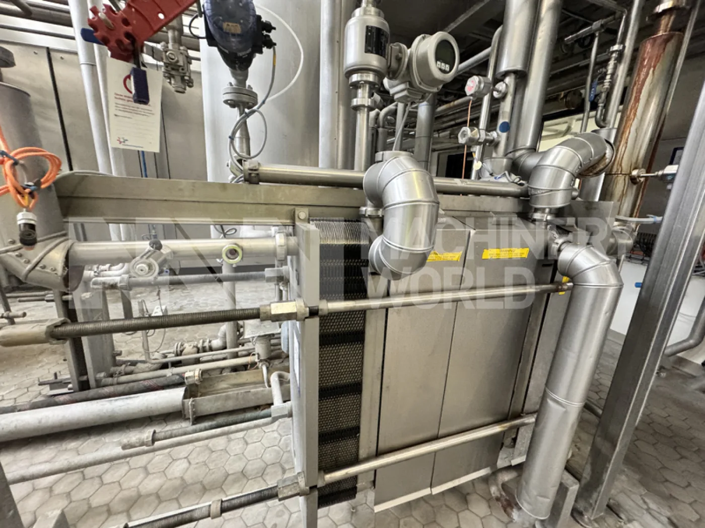 APV SPX Butter Inline Mixing Blending System with Buttermilk Pasteuriser for Flavoured & Buttermilk Blended Butter - 5