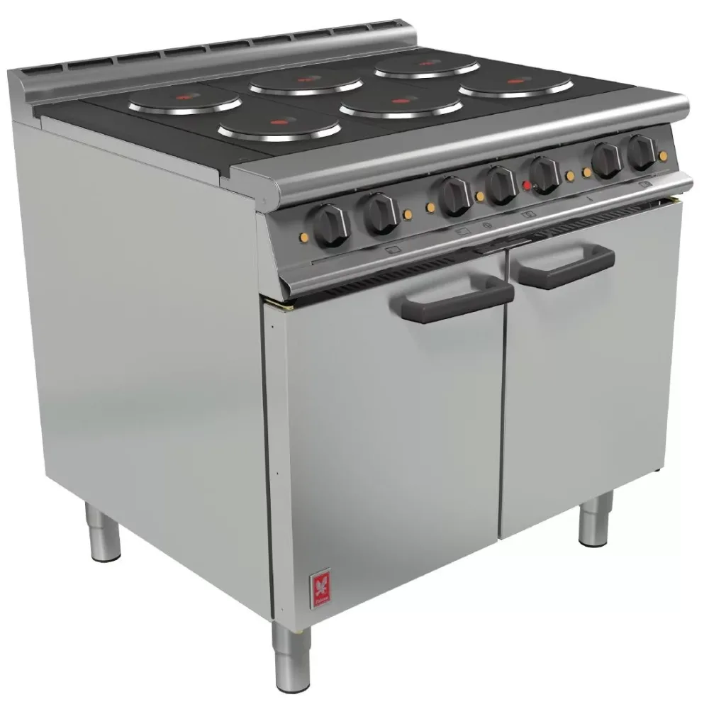 Falcon Dominator Plus 6 Hotplate Oven Range E3101 - islandcatering